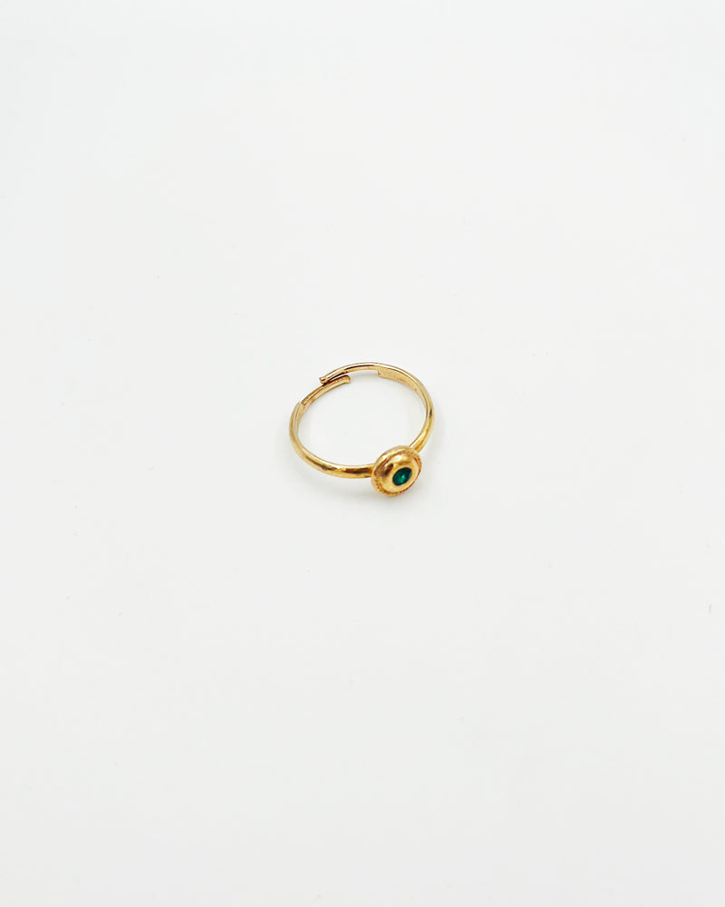 BAGUE VINTAGE_PIERRE VERTE