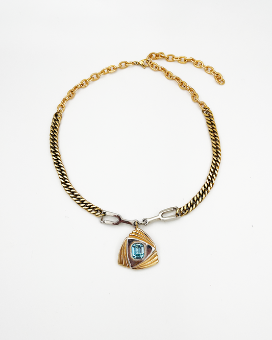 COLLIER_BLUE TRIANGLE 2