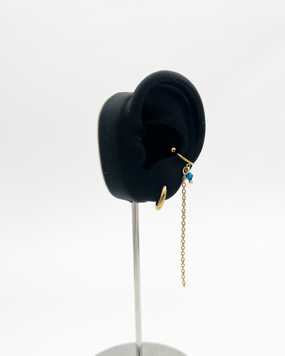 EARCUFF_BLUE PEARL