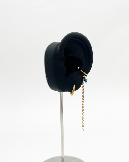 EARCUFF_BLUE PEARL