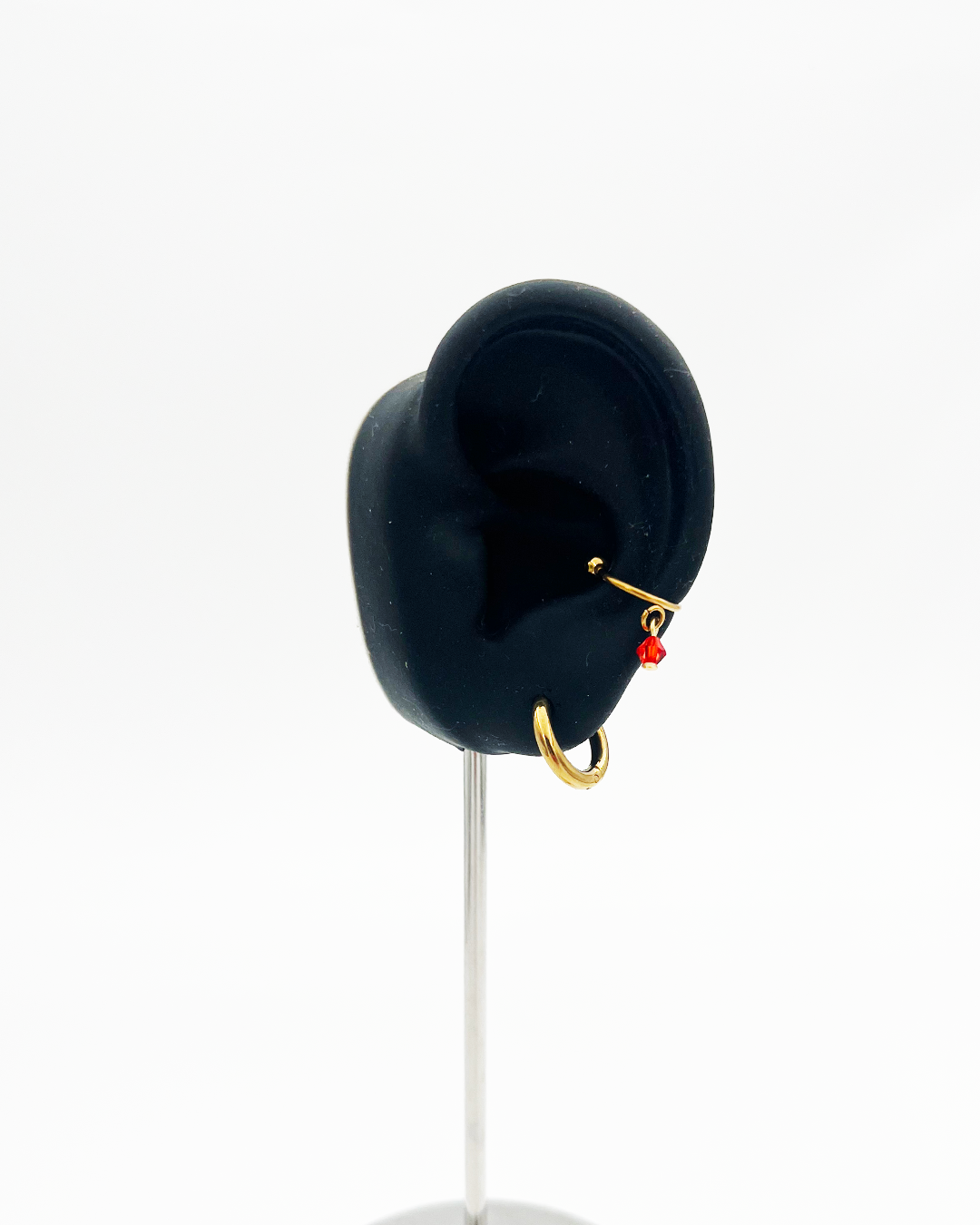 EARCUFF_RED PEARL