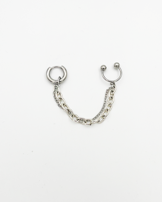 BOUCLE EARCUFF_SILVER