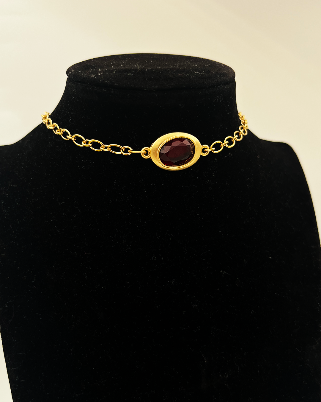 COLLIER_RED STRASS