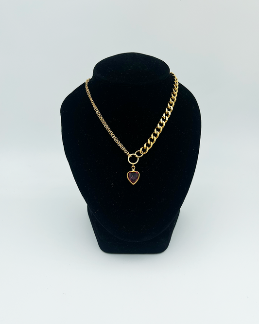 COLLIER_PINK HEART