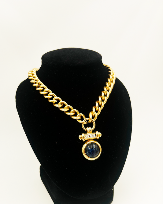 COLLIER_BLUE GEM