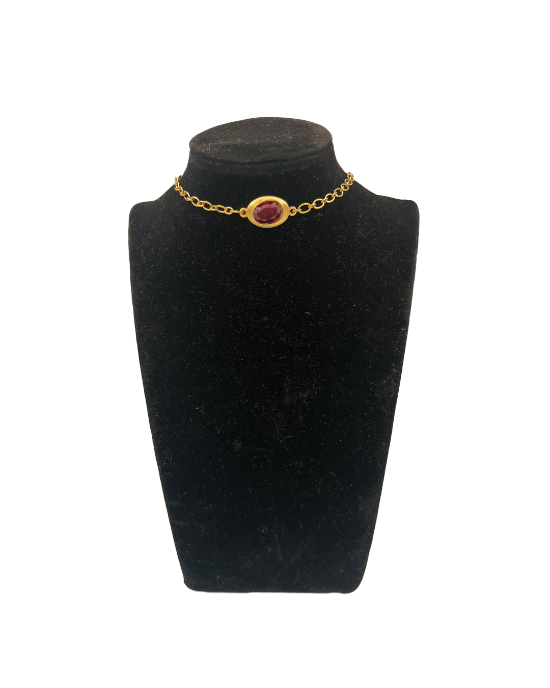 COLLIER_RED STRASS