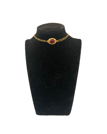 COLLIER_RED STRASS