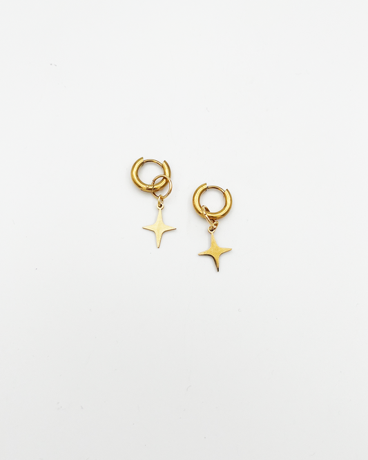 PAIRE DE BOUCLES_GOLD STAR