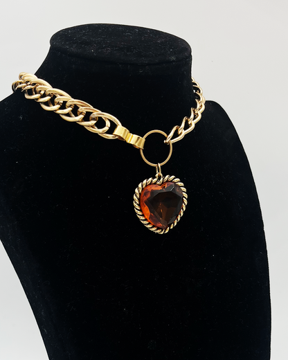 COLLIER_ORANGE HEART