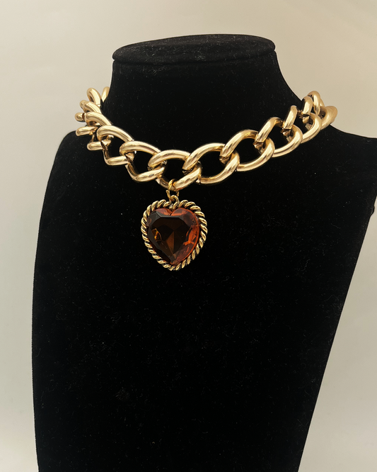COLLIER_ORANGE HEART 2