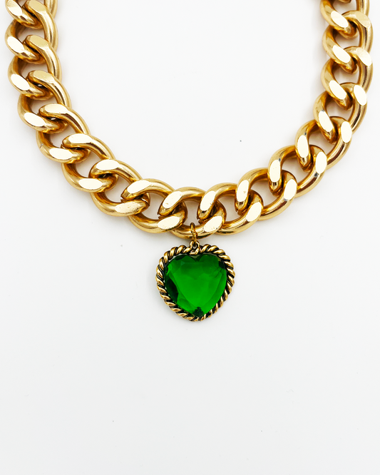 COLLIER_GREEN HEART