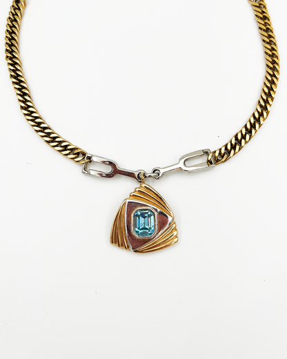 COLLIER_BLUE TRIANGLE 2