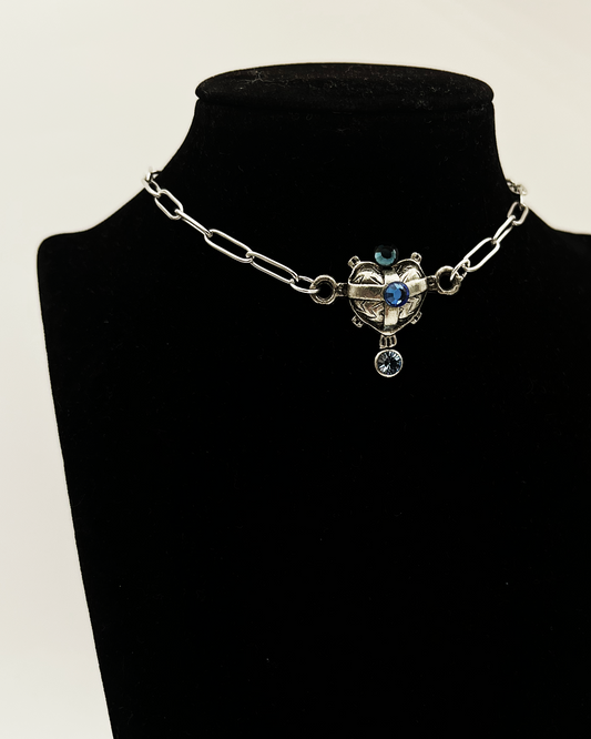 COLLIER_SILVER HEART 2