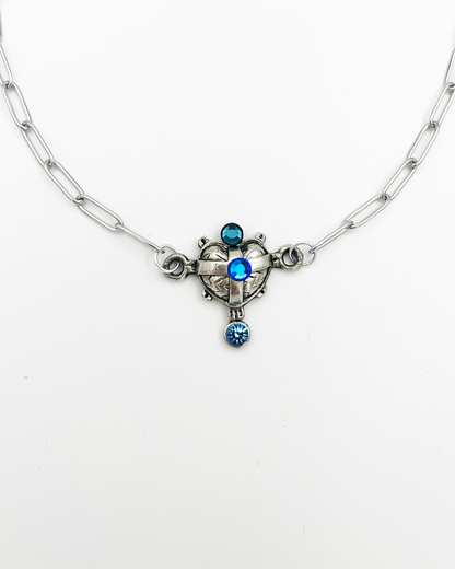 COLLIER_SILVER HEART 2