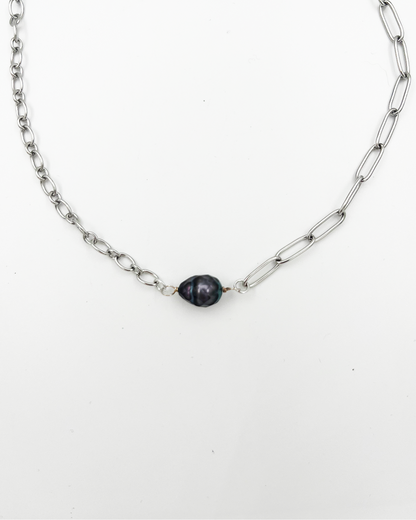 COLLIER_GREY PEARL