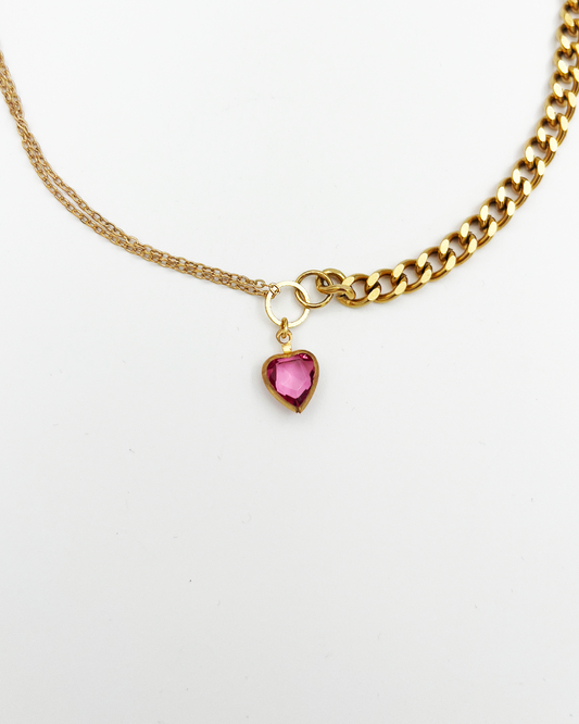 COLLIER_PINK HEART