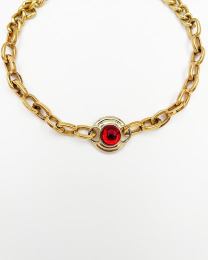 COLLIER_RED CHOCKER