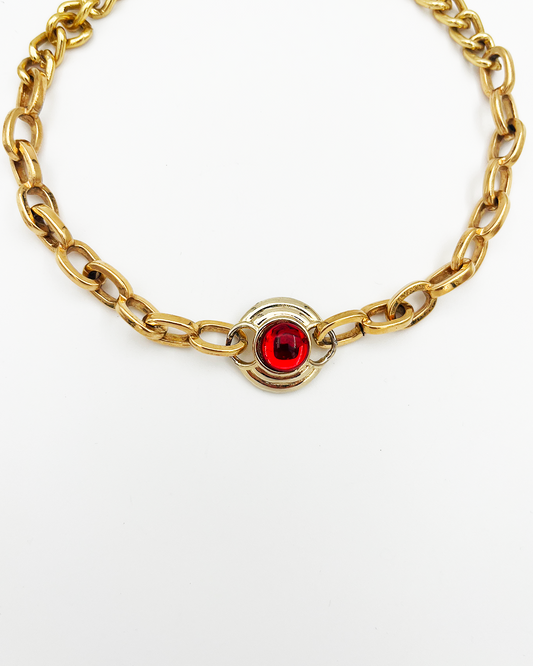 COLLIER_RED CHOCKER