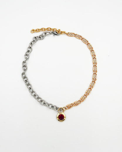 COLLIER_RED & BICOLORE