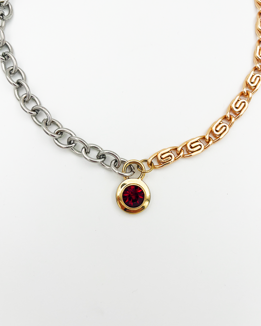 COLLIER_RED & BICOLORE