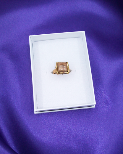 BAGUE_BROWN GEM