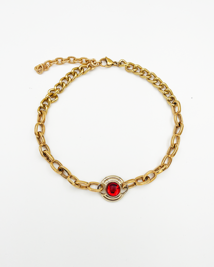 COLLIER_RED CHOCKER
