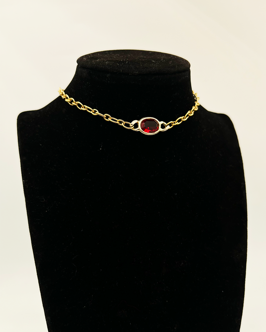 COLLIER_RED GEM