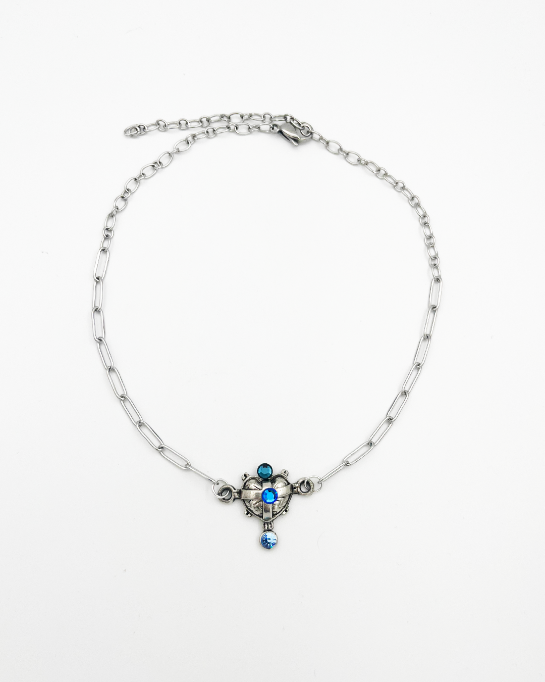 COLLIER_SILVER HEART 2