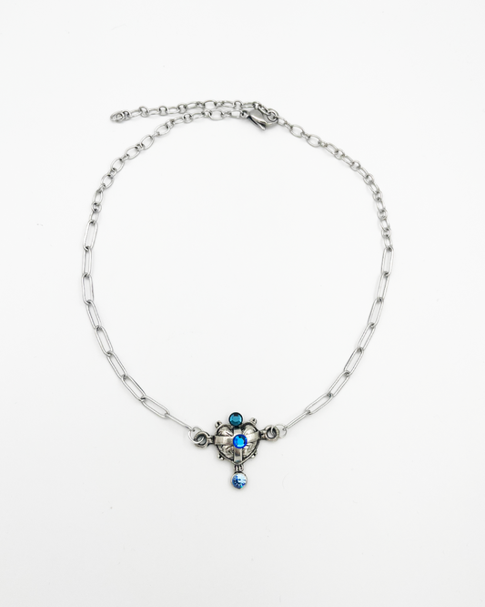 COLLIER_SILVER HEART 2